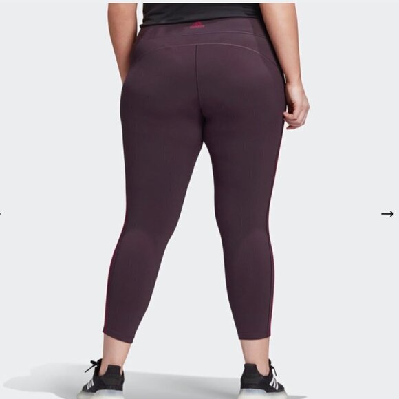 ADIDAS 3-STRIPES 7/8 TIGHTS LEGGINGS 2X - Picture 3 of 8